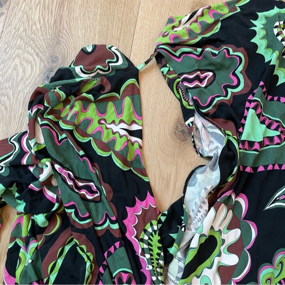 Emilio Pucci long sleeve patterned top size 4 - Picture 3 of 7